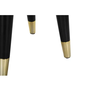 Stołek PARIS Krem/Złoty Ø 35X40,5 cm